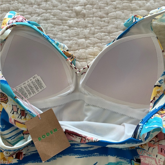 Boden swimsuit NWT US 10 Evia Ruffle swimsuit bathing suit 1 piece S0401 - Picture 10 of 12